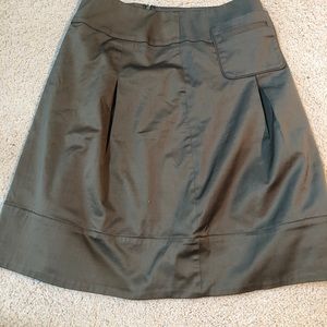 Olive green mini skirt